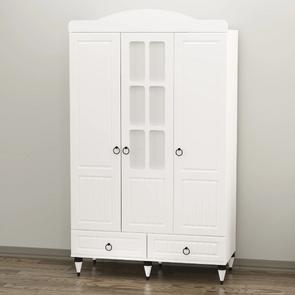 Sude Membran Pencereli 3 Kapaklı Dolap - Beyaz