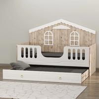 Sude Membran Yavrulu Montessori Karyola - Beyaz Soho