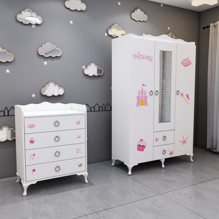 Elfin Prenses Büyünen Asansörlü Bebek Odası Takımı Yatak Elfin Prenses Büyünen Asansörlü Bebek Odası Takımı Yatak