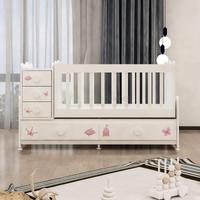 Melina Prenses Bebek Odası Takımı - Yatak ve Uyku Seti Kombinli