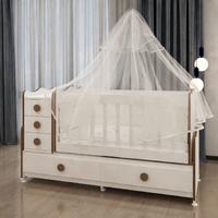 Melina Yıldız 3 Kapaklı Bebek Odası Takımı Sümela- Yatak ve Uyku Seti Kombinli