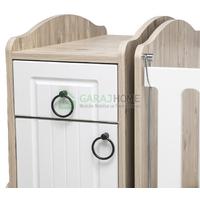 Sude Beyaz Membran Country Asansörlü Bebek Odası Takımı