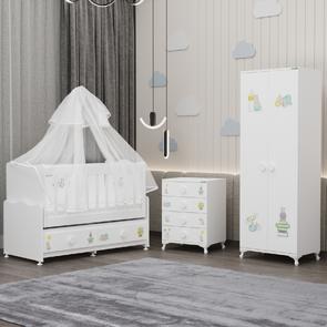 Elegant Yıldız 2 Bebek Odası Takımı Yatak Uykuseti - Ayıcık