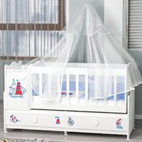 Pırlanta Yıldız 3Lü Denizci Bebek Odası Takımı - Yatak ve Uyku Seti Kombinli