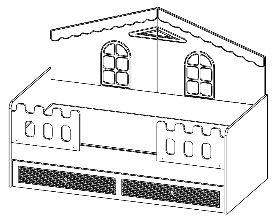 Garaj Home Tuana Membran Yavrulu Montessori 90x190 Karyola 